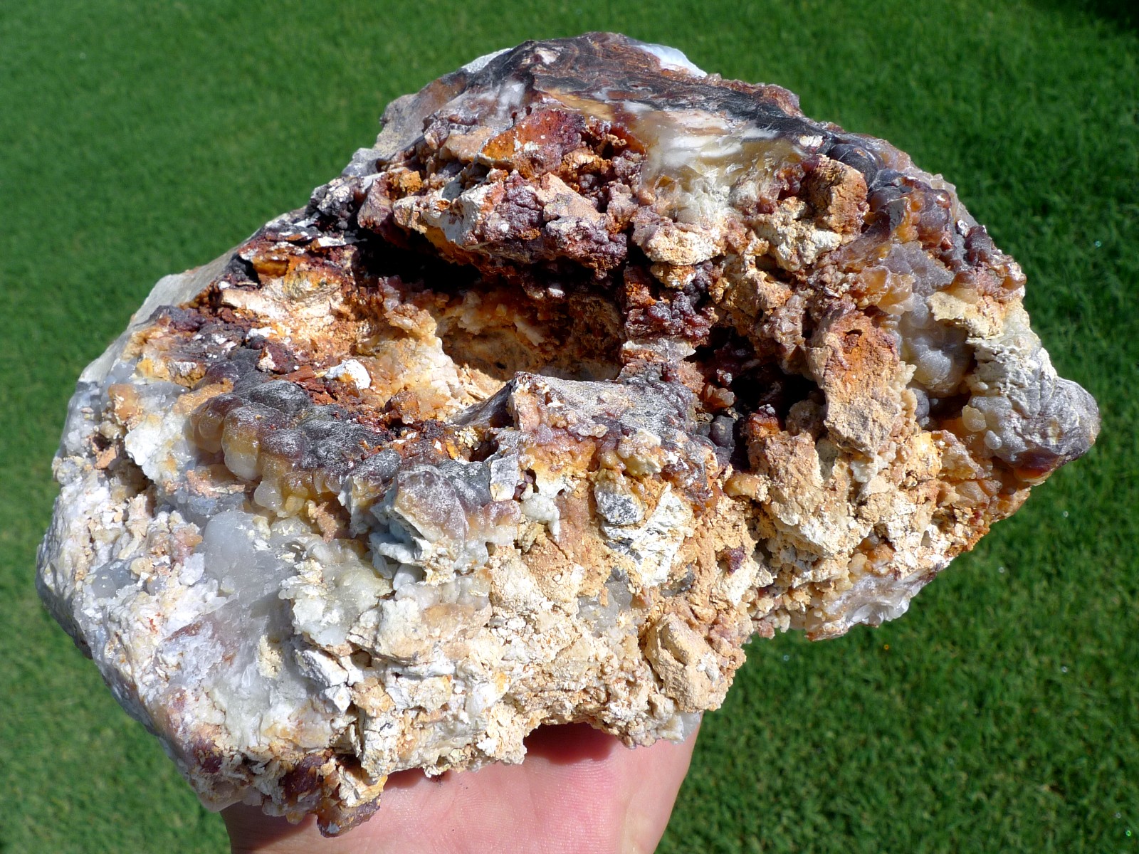 Massive 5.6 Pounds Fire Agate Rough Mineral Specimen Slaughter Mountain Arizona SLM016 Photo 8